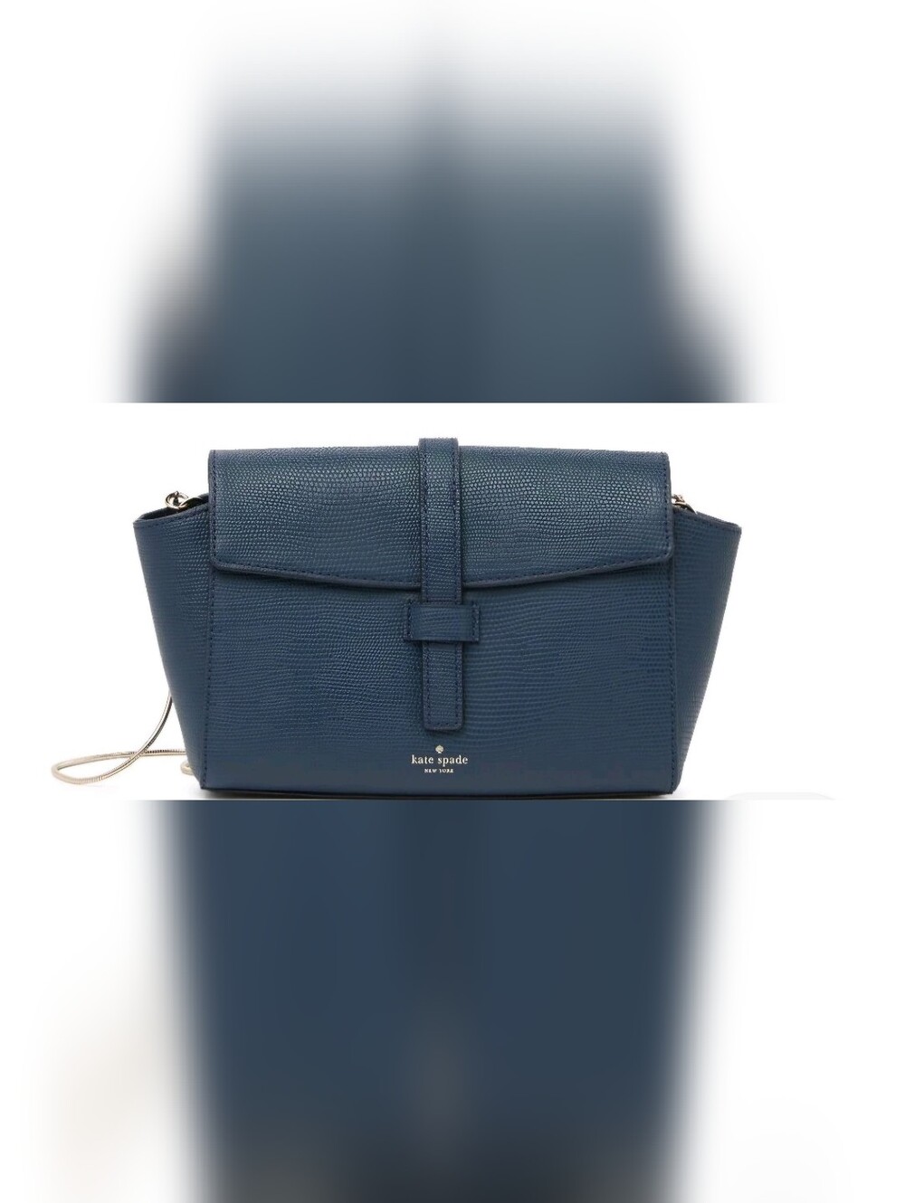 Kate Spade Riverside Street Emmie Crossbody Bag Lizard Embossed Leather EUC